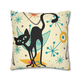 Kate McEnroe New York Retro Kitschy Cat Mid Mod Boomerang Starbursts Pillow Cover, Atomic MCM Cushion Covers, Mid Century Modern Living Room, Bedroom DecorThrow Pillow Covers14834527219432125024