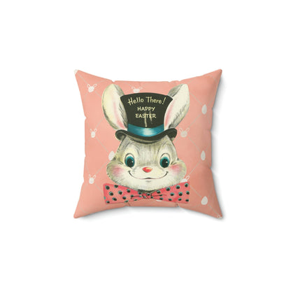 Kate McEnroe New York Retro Kitschy Vintage Easter Card Inspired Art Throw Pillow CoverThrow Pillow Covers27371922481833803742