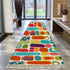 Kate McEnroe New York Retro MCM Amoeba Abstract Runner Rug, Mid Century Geometric Accent Rug with Tassels, Groovy Hallway Floor DecorRugsiQsUt1PrYh