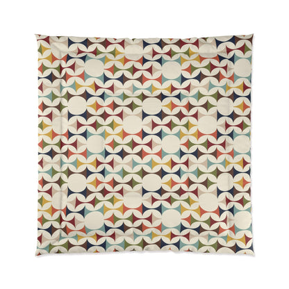 Kate McEnroe New York Retro MCM Comforter, Mid Century Modern Bedding, Vibrant Geometric Scandinavian Modern Danish Bedroom DecorComforters88862057128260020071