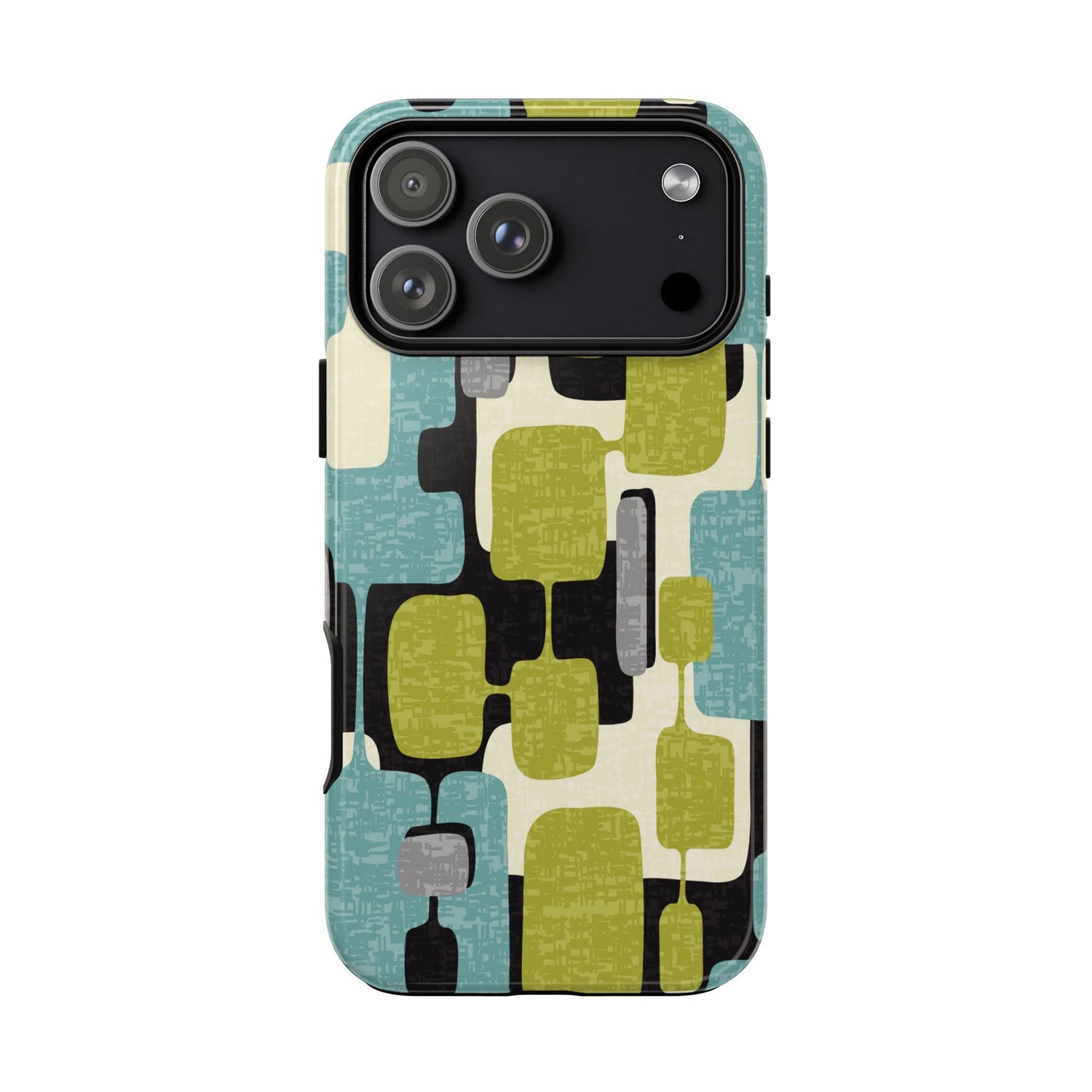 Kate McEnroe New York Retro MCM Geometric iPhone Case, Mid Century Modern Block Abstract Phone CoverPhone Cases16535388622675918943