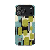 Kate McEnroe New York Retro MCM Geometric iPhone Case, Mid Century Modern Block Abstract Phone CoverPhone Cases16535388622675918943