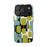 Kate McEnroe New York Retro MCM Geometric iPhone Case, Mid Century Modern Block Abstract Phone CoverPhone Cases33979288518221872061