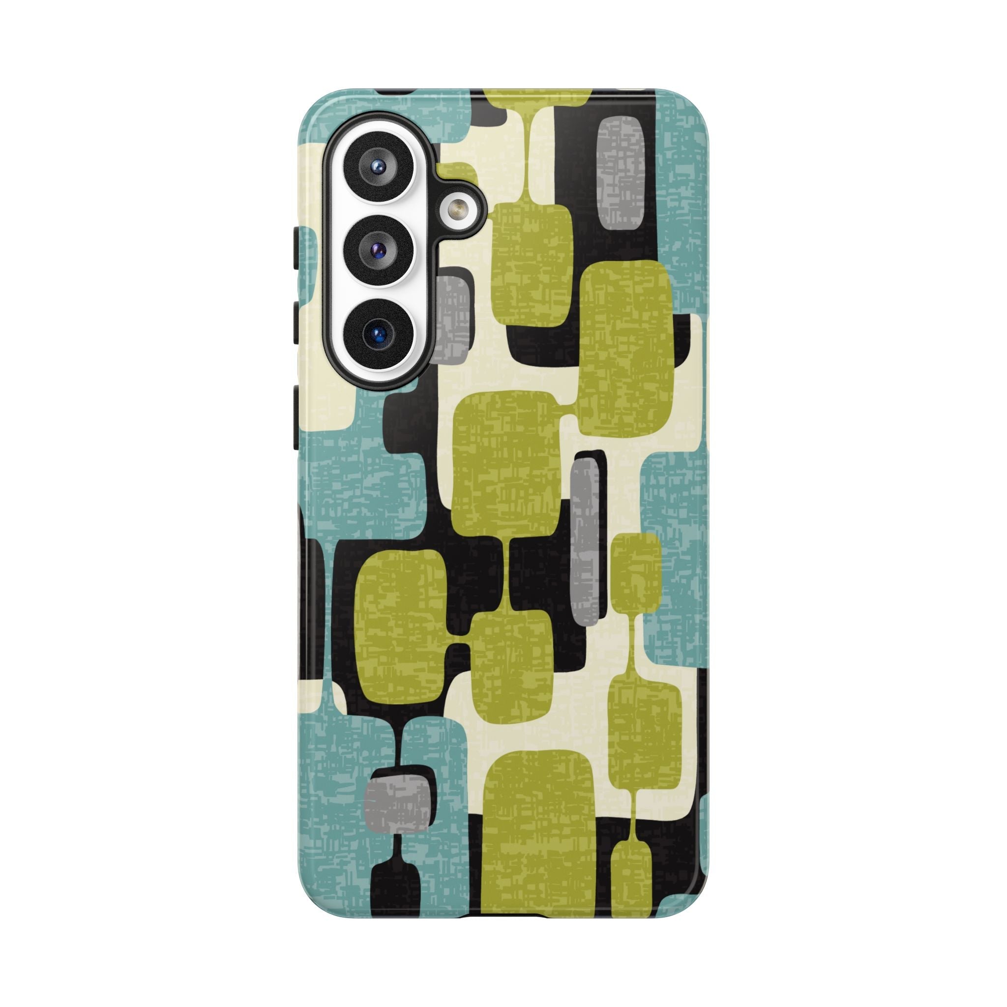 Kate McEnroe New York Retro MCM Geometric iPhone Case, Mid Century Modern Block Abstract Phone CoverPhone Cases79256495816588620586