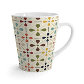 Kate McEnroe New York Retro MCM Latte Mug, 50s Mid Century Modern Cream, Teal and Mustard Drinkware giftMugs20118389232420988804