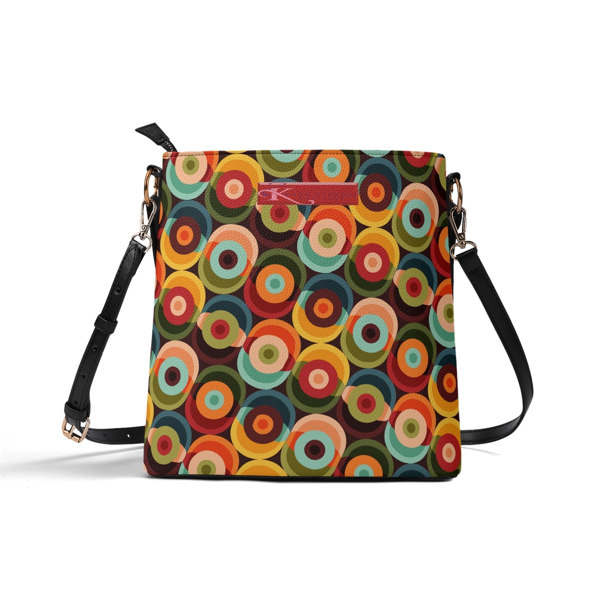 Kate McEnroe New York Retro MCM Orbs Crossbody Bag, Mid Century Modern Colorful Shoulder PurseHandbagsW0Z3RD5W - 1