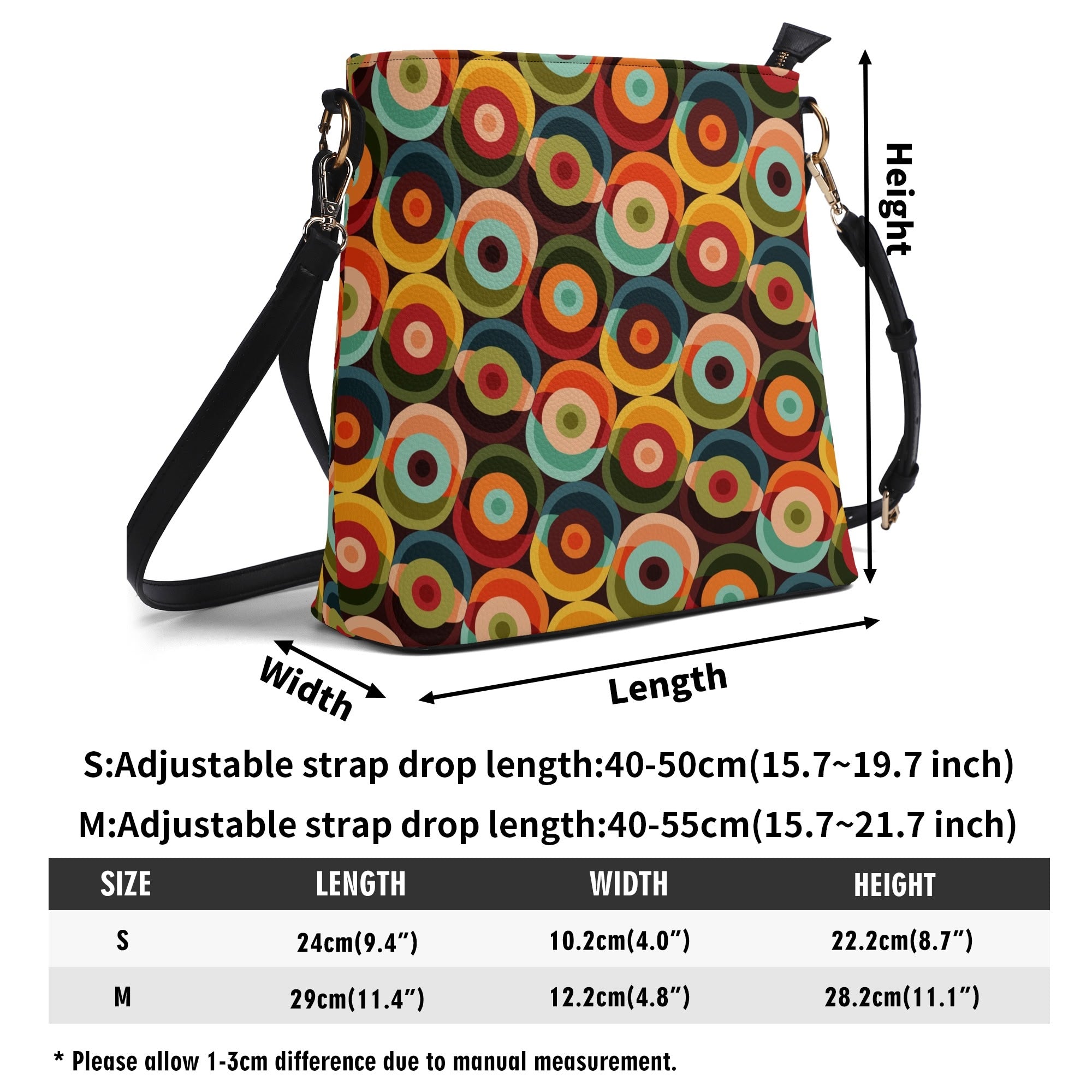 Kate McEnroe New York Retro MCM Orbs Crossbody Bag, Mid Century Modern Colorful Shoulder PurseHandbagsW0Z3RD5W - 1