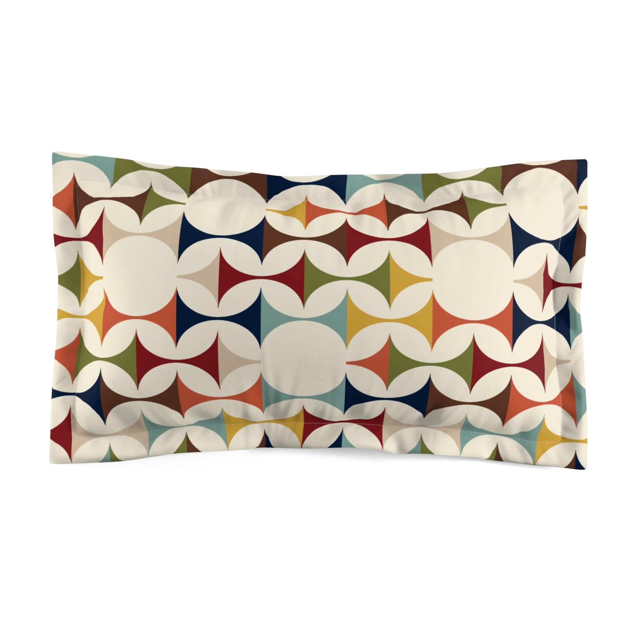 Kate McEnroe New York Retro MCM Pillow Sham, Mid Century Geometric Design, Scandinavian Danish Modern Bedroom DecorPillow Shams47058539290145501765