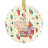 Kate McEnroe New York Retro Mid Century Kitsch Vintage Christmas Card Art OrnamentOrnaments23646841729315064204