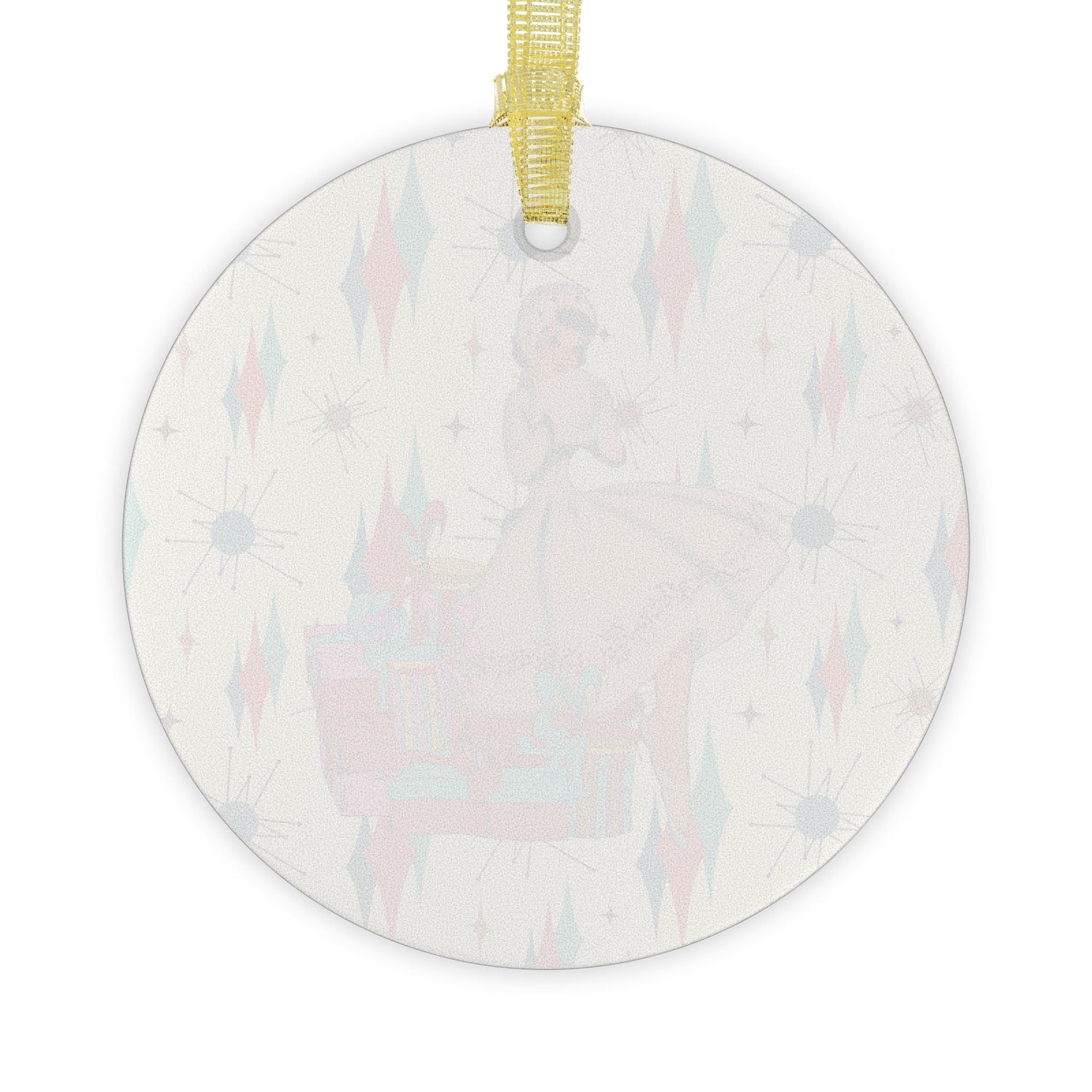 Kate McEnroe New York Retro Mid Century Kitsch Vintage Christmas Card Art OrnamentOrnaments23646841729315064204