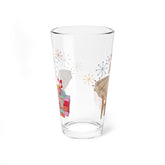 Kate McEnroe New York Retro Mid Century Kitsch Vintage Christmas Card Art Pint GlassPint Glasses19765387339482298873