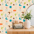 Kate McEnroe New York Retro Mid Century Modern Boomerang Starburst Peel and Stick Wallpaper PanelsWallpaper75656