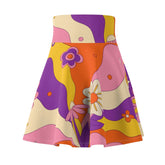 Kate McEnroe New York Retro Mid Century Modern Flower Power Womens Skater SkirtSkirts14170021874359058547