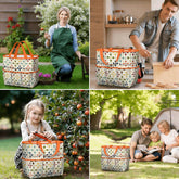 Kate McEnroe New York Retro Mid Century Modern Geometric Floral Garden Tool Tote BagGarden Tool BagnaPWtt8Qns