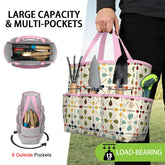 Kate McEnroe New York Retro Mid Century Modern Geometric Floral Garden Tool Tote BagGarden Tool BagnaPWtt8Qns