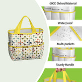 Kate McEnroe New York Retro Mid Century Modern Geometric Floral Garden Tool Tote BagGarden Tool BagnaPWtt8Qns