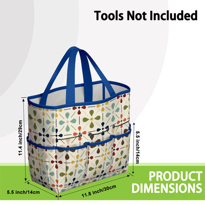 Kate McEnroe New York Retro Mid Century Modern Geometric Floral Garden Tool Tote BagGarden Tool BagnaPWtt8Qns