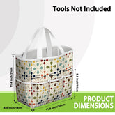 Kate McEnroe New York Retro Mid Century Modern Geometric Floral Garden Tool Tote BagGarden Tool BagnaPWtt8Qns