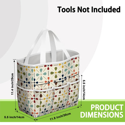 Kate McEnroe New York Retro Mid Century Modern Geometric Floral Garden Tool Tote BagGarden Tool BagnaPWtt8Qns