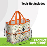 Kate McEnroe New York Retro Mid Century Modern Geometric Floral Garden Tool Tote BagGarden Tool BagnaPWtt8Qns