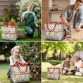 Kate McEnroe New York Retro Mid Century Modern Geometric Floral Garden Tool Tote BagGarden Tool BagnaPWtt8Qns