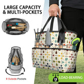 Kate McEnroe New York Retro Mid Century Modern Geometric Floral Garden Tool Tote BagGarden Tool BagnaPWtt8Qns