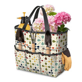 Kate McEnroe New York Retro Mid Century Modern Geometric Floral Garden Tool Tote BagGarden Tool BagUtXrwzi0pX