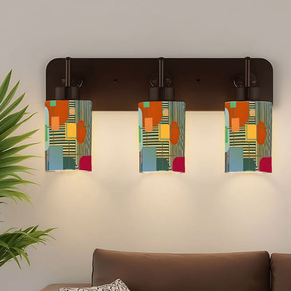 Kate McEnroe New York Retro Mid Century Modern Glass Lamp Shade, MCM Geometric Accent LightingLamp Shadest6CkFFjqK4