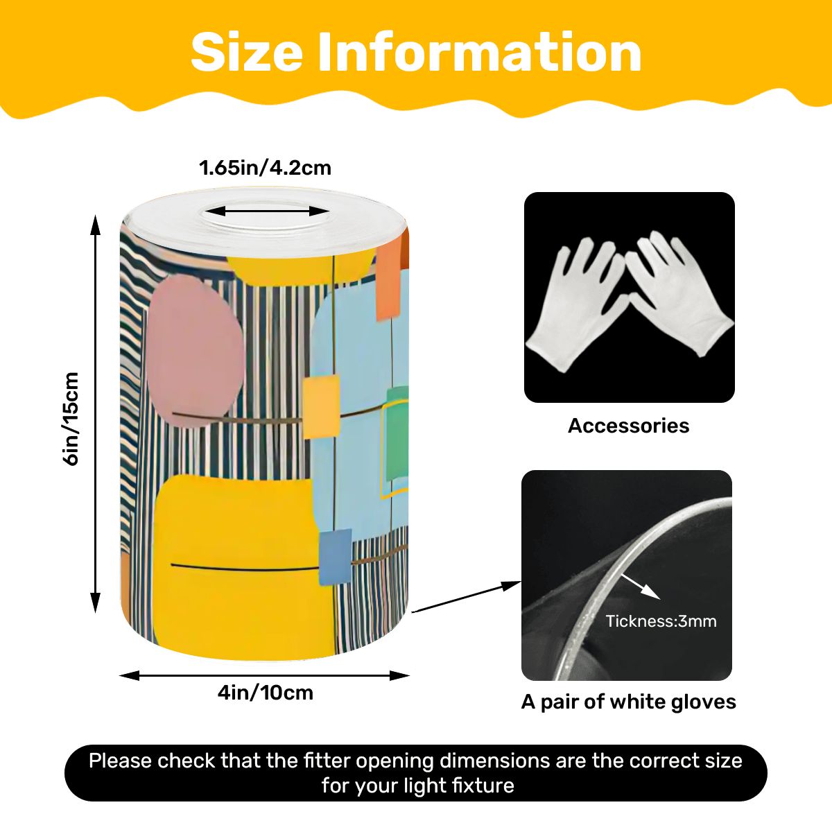 Kate McEnroe New York Retro Mid Century Modern Glass Lamp Shade, MCM Geometric Accent LightingLamp Shadest6CkFFjqK4