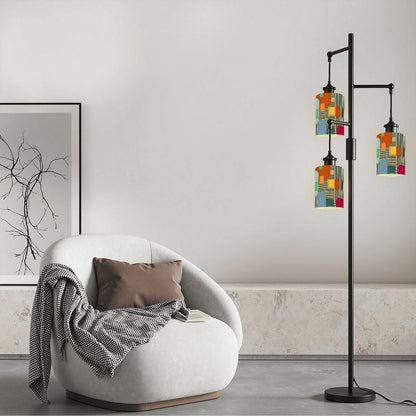 Kate McEnroe New York Retro Mid Century Modern Glass Lamp Shade, MCM Geometric Accent LightingLamp Shadest6CkFFjqK4