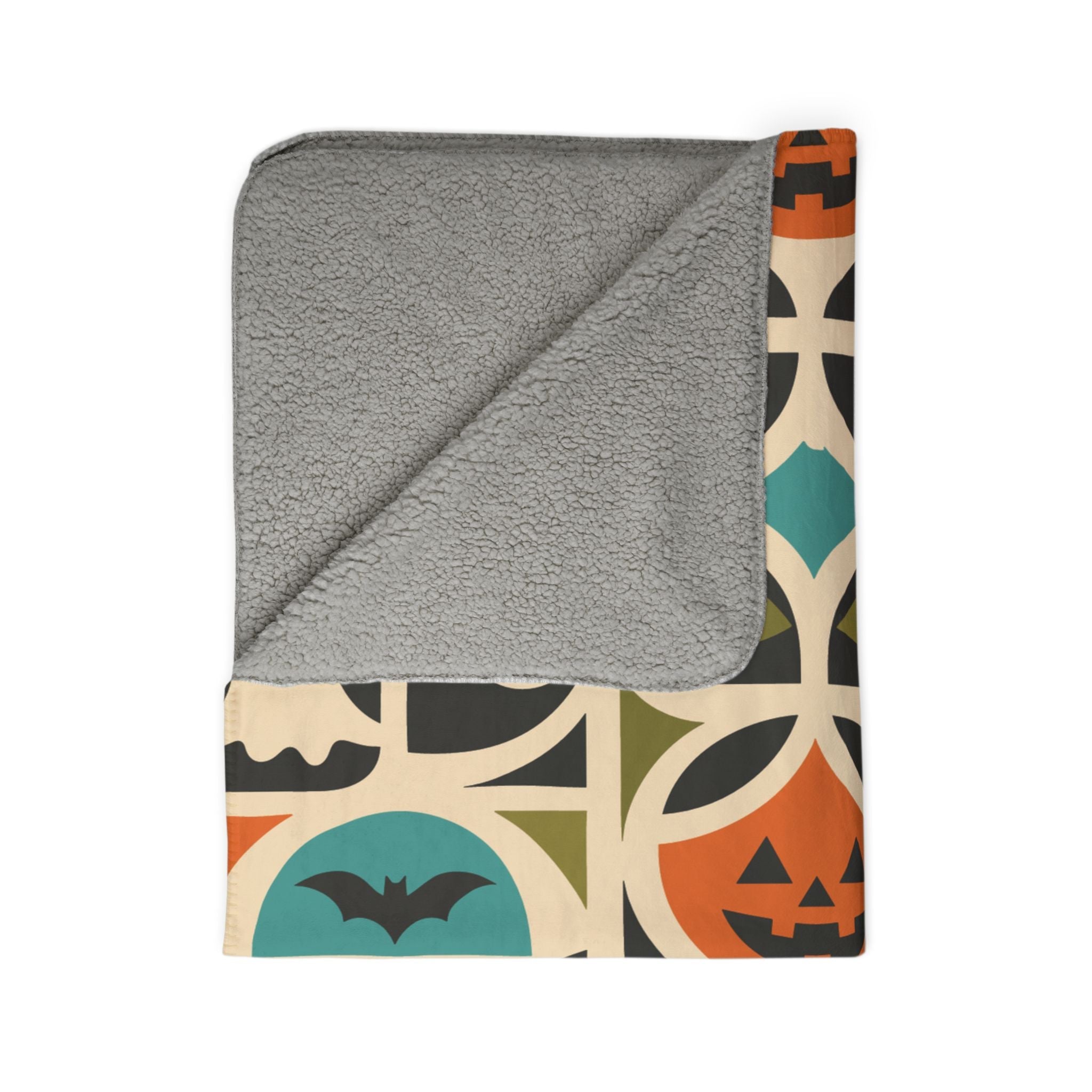 Kate McEnroe New York Retro Mid Century Modern Halloween Throw BlanketBlankets68197390080177814606