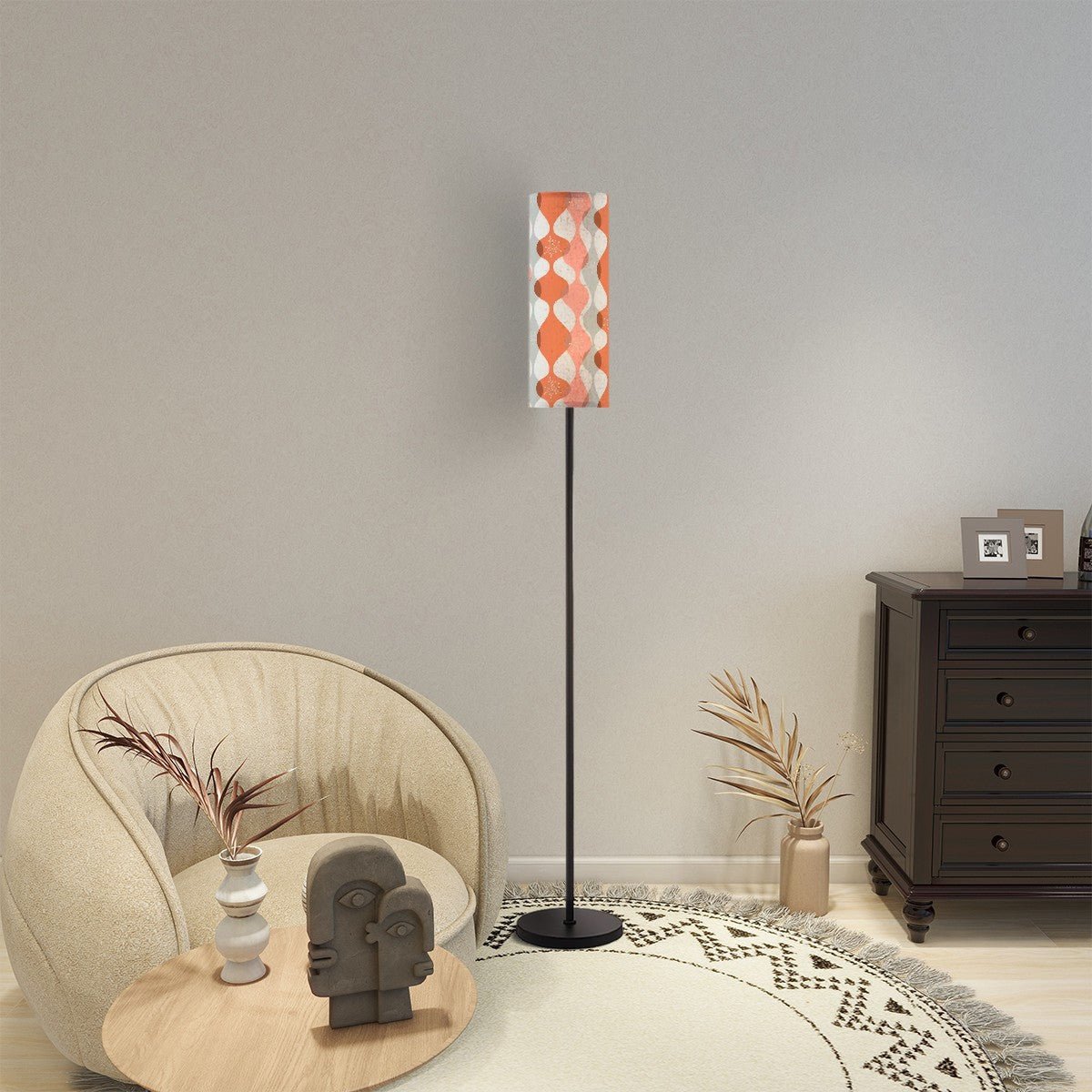 Kate McEnroe New York Retro Mid Century Modern Starburst Cylinder Floor Lamp, 50s Abstract Wave Design LightingFloor LampsnHeVd6YCQn
