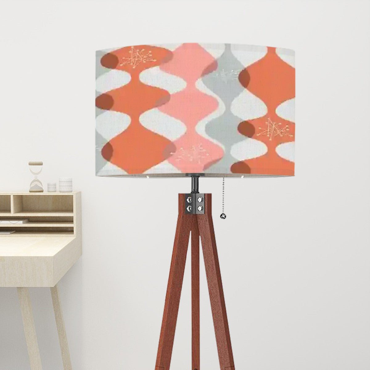 Kate McEnroe New York Retro Mid Century Modern Starburst Tripod Floor Lamp, 50s Abstract Wave Design Accent LightingFloor LampsCg2xsspVb4