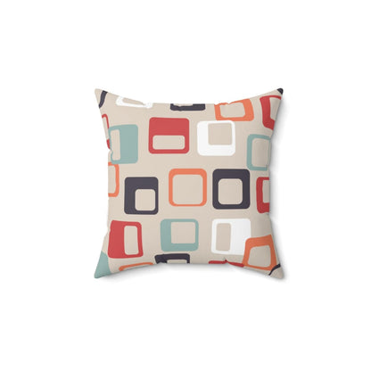 Kate McEnroe New York Retro Mid Mod Geometric Squares PillowThrow Pillows48443039989791164669