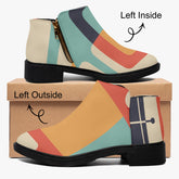 Kate McEnroe New York Retro Mod Color Block Ankle Boots, MCM Geometric Women&