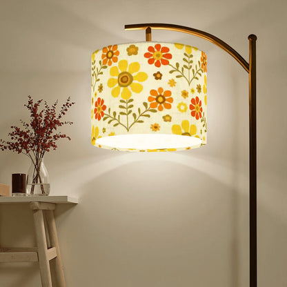 Kate McEnroe New York Retro Mod Floral Arc Floor Lamp, Mid Century Modern 70s Lighting AccentArc Floor LampsAzdJiKE694