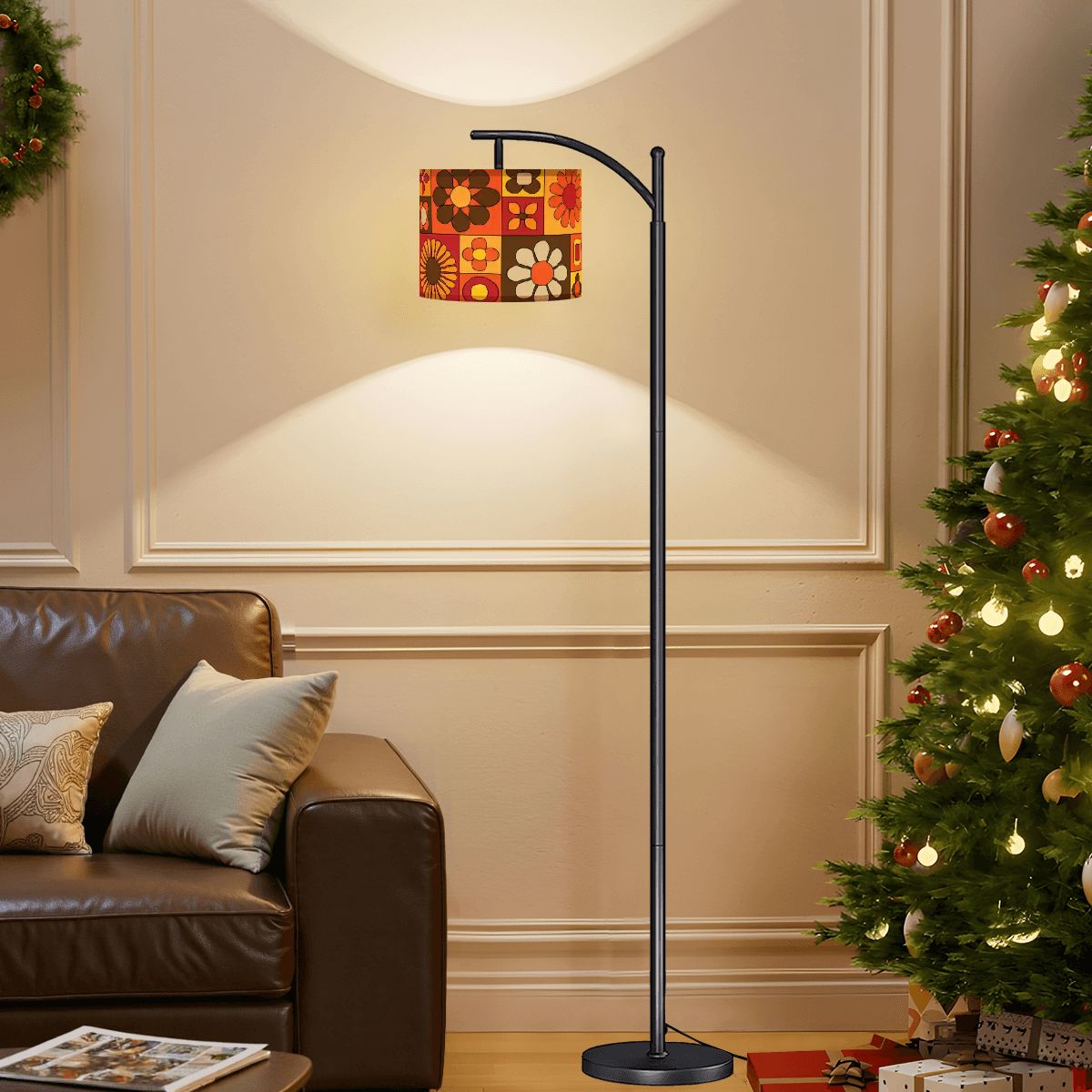 Kate McEnroe New York Retro Mod Flower Arc Floor Lamp, 70s Mid Century Modern LightingArc Floor Lampslmgc1nAJU3