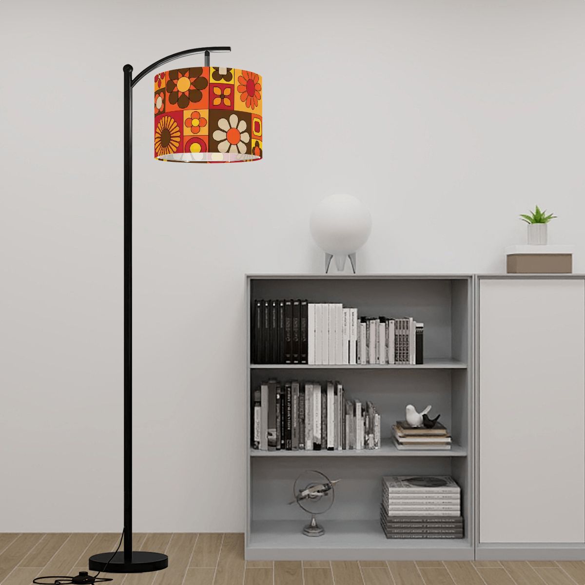 Kate McEnroe New York Retro Mod Flower Lamp Shade, Mid Century Modern LightingLamp ShadesThNpNrQk9m
