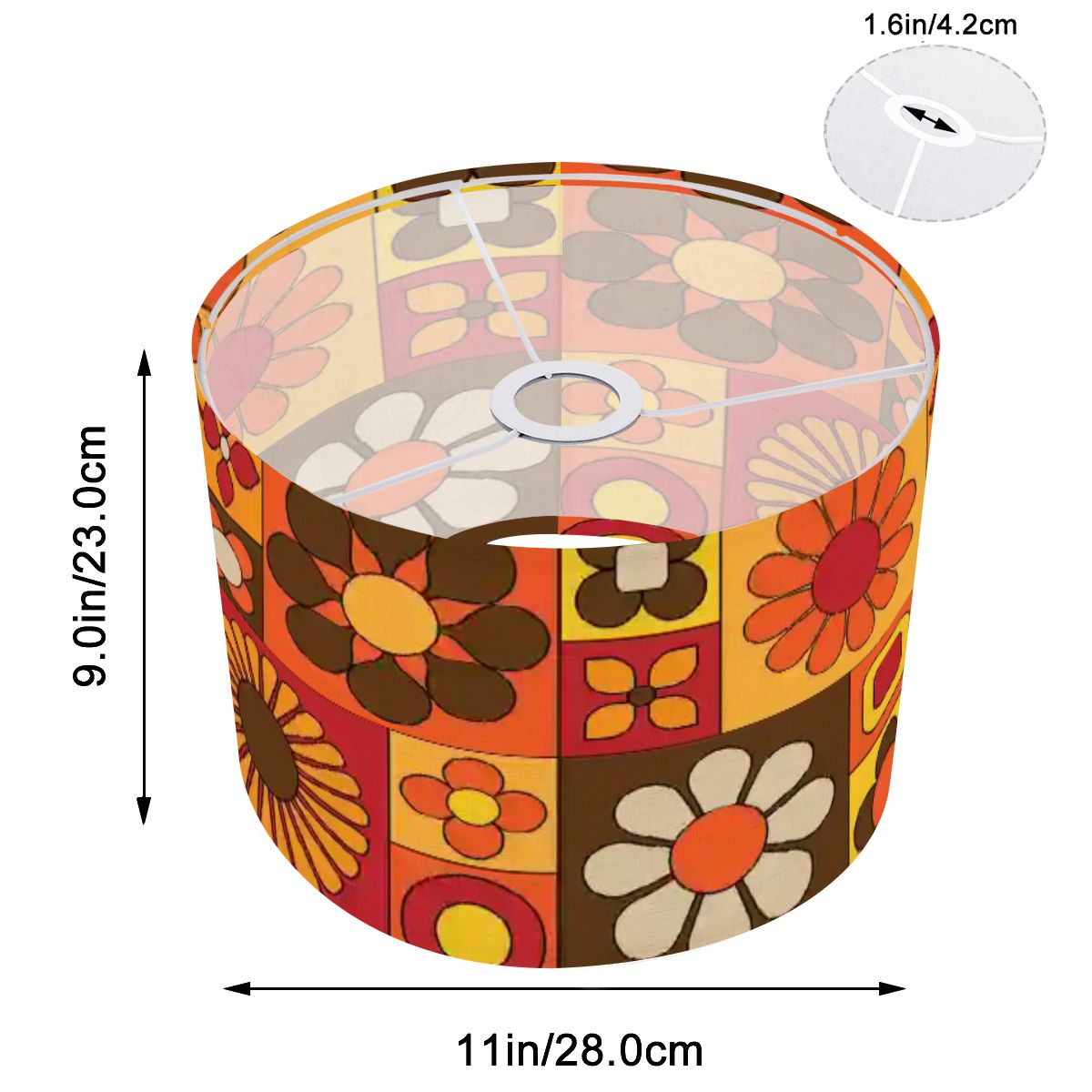 Kate McEnroe New York Retro Mod Flower Lamp Shade, Mid Century Modern LightingLamp ShadesThNpNrQk9m