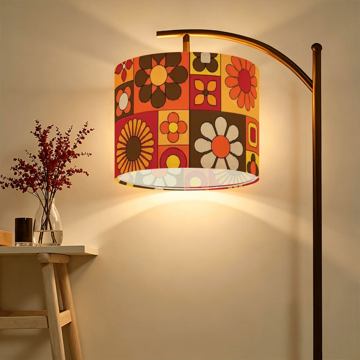Kate McEnroe New York Retro Mod Flower Lamp Shade, Mid Century Modern LightingLamp ShadesThNpNrQk9m