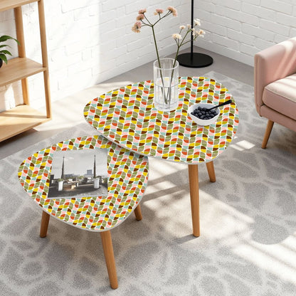 Kate McEnroe New York Retro Mod Geometric Mid Century Modern Nesting TablesNesting TablesIn05mCBGSC
