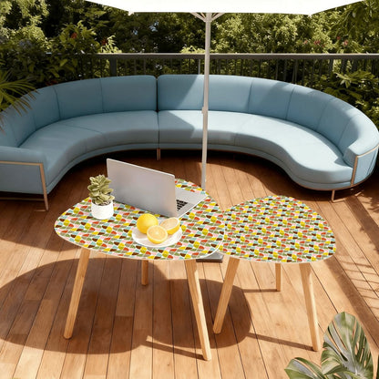 Kate McEnroe New York Retro Mod Geometric Mid Century Modern Nesting TablesNesting TablesIn05mCBGSC