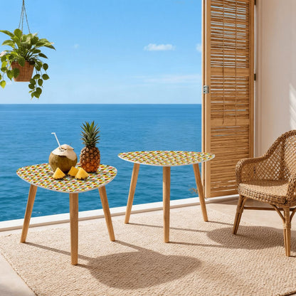 Kate McEnroe New York Retro Mod Geometric Mid Century Modern Nesting TablesNesting TablesIn05mCBGSC