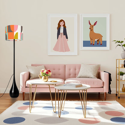 Kate McEnroe New York Retro Mod Geometric Teardrop Floor Lamp, Mid Century Modern Accent LightFloor LampsxGEK1DHujR