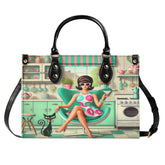 Kate McEnroe New York Retro Mod Housewife Handbag, Kitschy MCM Atomic Cat PurseHandbagsWE9PL36W-1