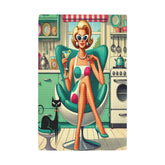 Kate McEnroe New York Retro Mod Housewife Kitchen Towel, Atomic Cat Waffle Weave MCMKitchen Towels19884640786996916983