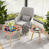 Kate McEnroe New York Retro Mod Lounge Nesting Tables, 60s Cocktail Egg Chair Accent Furniture, Mid Century Modern DecorNesting TablesiRrqXlCvtH