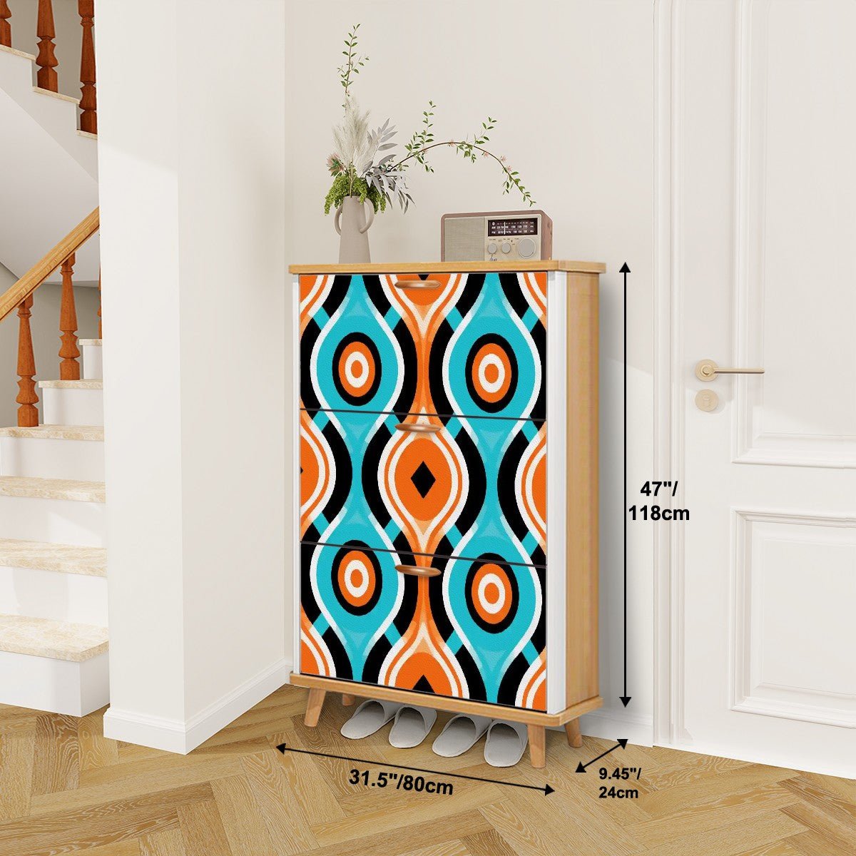 Kate McEnroe New York Retro Mod Orb Shoe Cabinet, 70s Geometric Storage UnitShoe StoragexekDjJBtGA