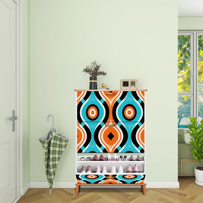 Kate McEnroe New York Retro Mod Orb Shoe Cabinet, 70s Geometric Storage UnitShoe StoragexekDjJBtGA