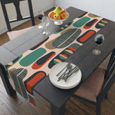 Kate McEnroe New York Retro Mod Table Runner, MCM Geometric Dining Decor, Abstract Shapes Table Linen, Mid Century Modern Table AccessoryTable Runners27740386211055351155